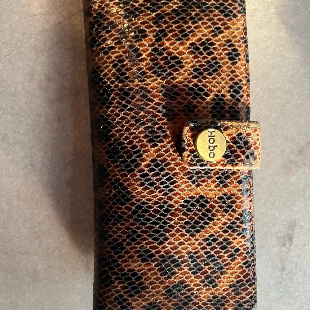 HOBO Leopard Print Key & Card Holder